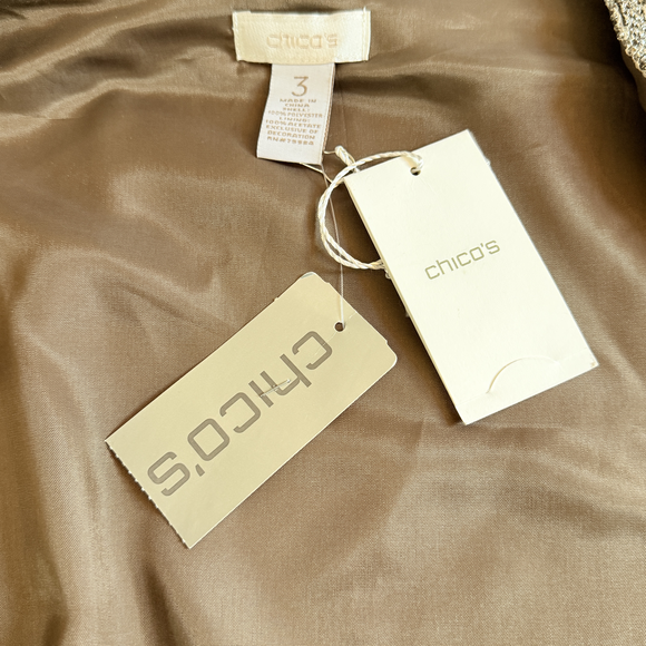 Chico’s Chicos size 3 vest Daisy Jones 70s glam party beaded sequin waistcoat XL - Picture 7 of 8